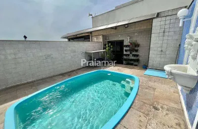 Cobertura duplex 4 dormi |  2 suíte | piscina privativa | 444 m2 | 4 vagas | gonzaga | santos
