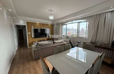 Apto | 2 dormi | 2 suíte | 4 w.c | 1 vaga demarcada | elevador | 110 m2 | campo grande | santos