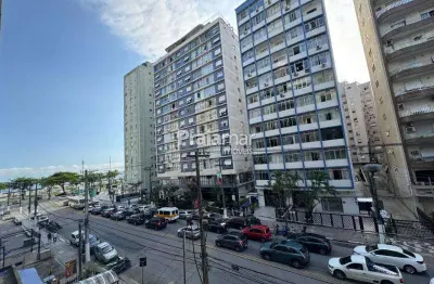 Apto vista mar | 2 dormi | 2 w.c | elevador | varanda | 1 vaga | 116 m2 | boqueirão | santos