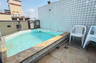 Cobertura duplex 1 dormitório com piscina e vista para o mar em pompéia, santos – venda