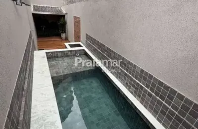 Casa em condomínio na praia grande - no caiçara  2 dormitórios, piscina e churrasqueira à venda