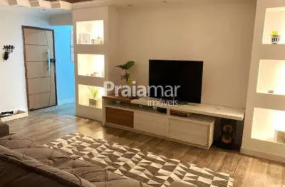 Apartamento mobiliado 03 dormitórios | 01 vaga de garagem | 140m2 | canto do forte - praia grande