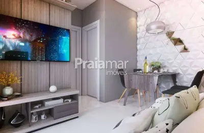 Apartamento garden | 02 dormitórios | sacada | 01 vaga | parque são vicente | sv | sp.