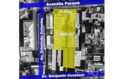 Terreno à venda na avenida paraná, 2570, floresta, porto alegre, 1945 m2 por r$ 4.990.000
