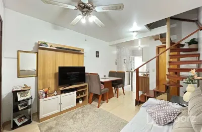 Casa em condomínio fechado com 2 quartos à venda na avenida monte cristo, 100, vila nova, porto alegre, 78 m2 por r$ 220.000