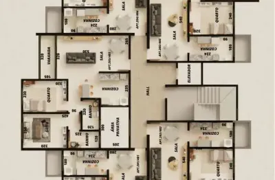 Apartamento com 2 quartos à venda na Rua Norte, Santa Branca, Belo Horizonte