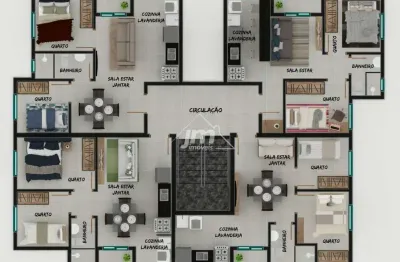 Apartamento para venda, jardim das palmeiras, campo largo / pr