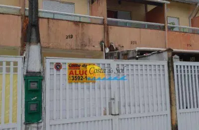 Casa com 2 dormitórios para alugar, 1 m² por r$ 1.700,00/mês - jardim alice - praia grande/sp