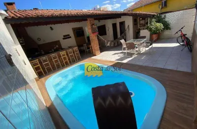 Casa com 3 dormitórios à venda por r$ 1.700.000,00 - vila guilhermina - praia grande/sp