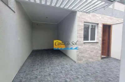 Casa com 3 dormitórios à venda, 125 m² por r$ 540.000,00 - aviação - praia grande/sp