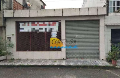 Restaurante em ponto comercial com construção nova à venda, 160 m² por r$ 260.000 - conjunto residencial humaitá - são vicente/sp