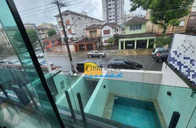 Sobrado com 2 dormitórios à venda, 100 m² por r$ 880.000,00 - campo grande - santos/sp