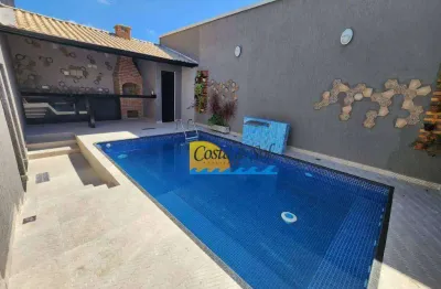 Sobrado com 2 dormitórios à venda, 54 m² por r$ 330.000,00 - balneário pires - praia grande/sp