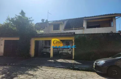 Sobrado com 4 dormitórios à venda, 211 m² por r$ 820.000,00 - aviação - praia grande/sp