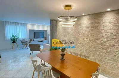 Apartamento com 3 dormitórios à venda, 125 m² por r$ 700.000,00 - tupi - praia grande/sp