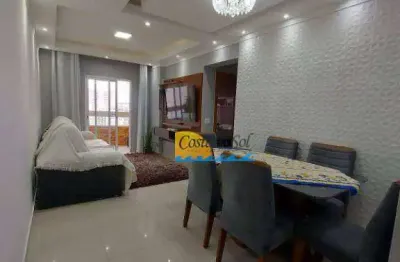Apartamento com 2 dormitórios à venda, 78 m² por r$ 420.000,00 - vila assunção - praia grande/sp