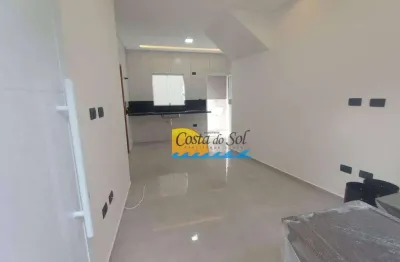 Casa com 2 dormitórios à venda, 39 m² por r$ 300.000,00 - tupi - praia grande/sp