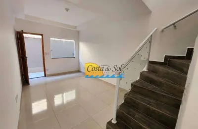 Casa com 2 dormitórios à venda, 52 m² por r$ 260.000,00 - vila sônia - praia grande/sp