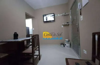 Apartamento com 1 dormitório à venda, 38 m² por r$ 180.000,00 - vila guilhermina - praia grande/sp