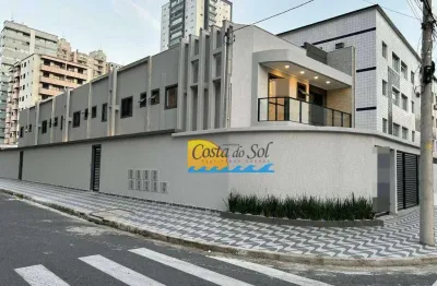 Sobrado com 2 dormitórios à venda, 52 m² por r$ 380.000,00 - tupi - praia grande/sp