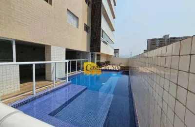 Apartamento com 2 dormitórios para alugar, 96 m² por r$ 3.600,00/mês - aviação - praia grande/sp