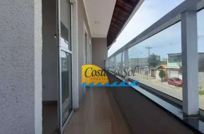 Casa de condominio com 2 dormitórios à venda, 55 m² por r$ 235.000 - jardim trevo - praia grande/sp