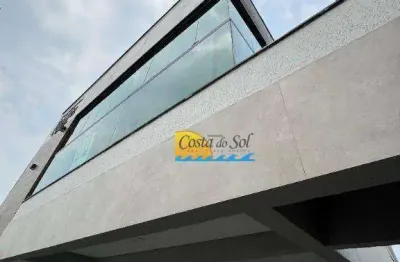 Sobrado com 2 dormitórios à venda, 58 m² por r$ 320.000,00 - balneário pires - praia grande/sp