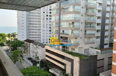 Apartamento com 1 dormitório à venda, 32 m² por r$ 335.000 - boqueirão - santos/sp