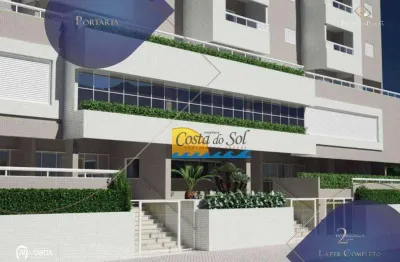 Apartamento com 2 dormitórios à venda, 65 m² por r$ 400.000,00 - vila guilhermina - praia grande/sp