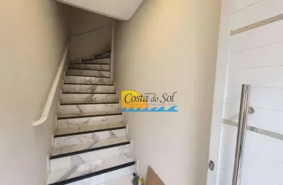 Casa com 4 dormitórios à venda, 120 m² por r$ 570.000,00 - caiçara - praia grande/sp