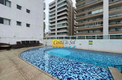 Apartamento com 3 dormitórios à venda, 102 m² por R$ 850.000,00 - Vila Guilhermina - Praia Grande/SP