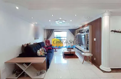 Apartamento com 3 dormitórios à venda, 209 m² por r$ 1.350.000,00 - aviação - praia grande/sp