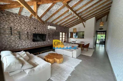 Casa com 4 dormitórios à venda, 320 m² por r$ 3.500.000,00 - praia de pernambuco - guarujá/sp