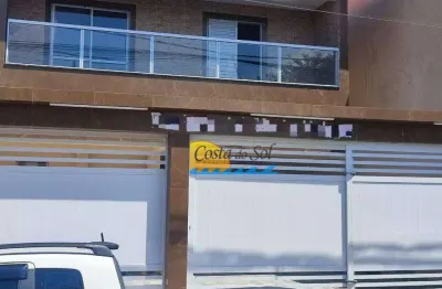 Casa sobreposta com 2 dormitórios à venda, 51 m² por r$ 310.000 - antártica - praia grande/sp