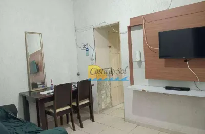 Apartamento com 1 dormitório para alugar, 50 m² por r$ 1.900,00/mês - vila guilhermina - praia grande/sp