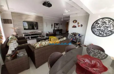 Cobertura com 4 dormitórios à venda, 380 m² por r$ 2.500.000,00 - vila guilhermina - praia grande/sp