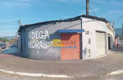 Salão para alugar, 40 m² por r$ 1.200,00/mês - jardim samambaia - praia grande/sp