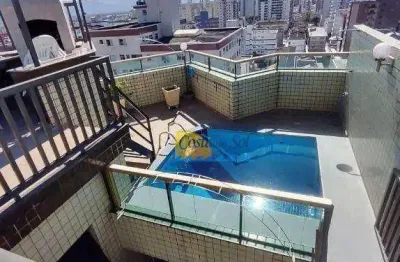 Cobertura com 2 dormitórios à venda, 179 m² por r$ 750.000,00 - canto do forte - praia grande/sp