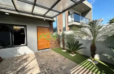 Sobrado moderno com 3 dormitórios, suíte, área gourmet e 1 vaga de garagem