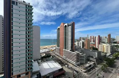 Via venetto, flat, 42,64m², vista mar permanente, 1 quarto, meireles, fortaleza ce