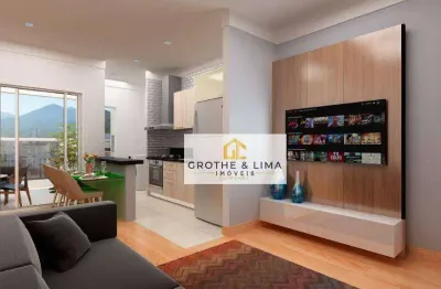 Apartamento com 2 dormitórios à venda, 68 m² - itaguá - ubatuba/sp