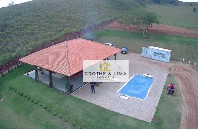 Chácara  casa espaçosa com 1 dormitório piscina , ar condicionado  e churrasqueira à venda, 3000 m² por r$ 900.000 - jambeiro/sp