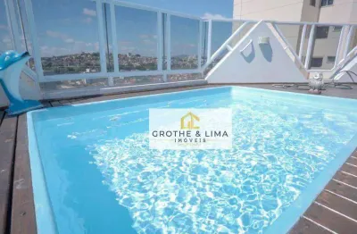 Cobertura com 3 dormitórios à venda, 230 m² por r$ 1.100.000,00 - jardim das nações - taubaté/sp