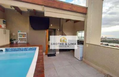 Cobertura com 3 dormitórios à venda, 140 m² por r$ 640.000,00 - vila são josé - taubaté/sp
