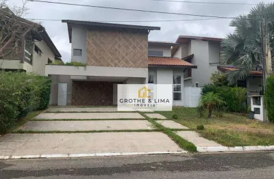 Lindo sobrado, em condomínio fechado com 3 dormitórios, sendo 3 suítes,  para venda, 300 m² por r$ 5.500/mês - esplanada independência - taubaté/sp