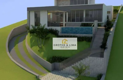 Casa com 4 dormitórios à venda, 376 m² por r$ 2.500.000,00 - condominio recanto santa barbara - jambeiro/sp