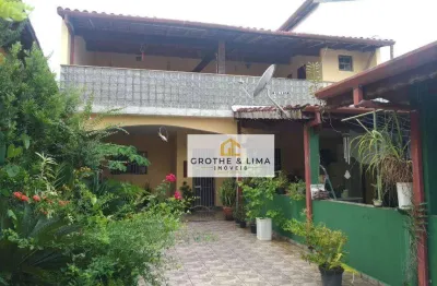 Sobrado 2 dormitórios, suíte, 180 m² ac, terreno 300 m², local excelente, perto de tudo, fácil acesso  saída praia morro do algodão - caraguatatuba/sp