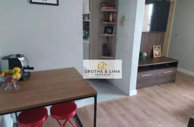 Apartamento com 2 dormitórios à venda, 48 m² por r$ 215.000,00 - campos elíseos - taubaté/sp