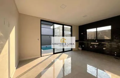 Novíssima casa térrea com 3 dormitórios, 1 suíte à venda, 155 m² - condomínio terras do vale - caçapava/sp
