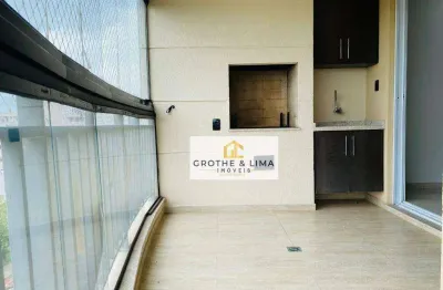 Lindo apartamento bem amplo! com área de lazer completa! com 3 dormitórios, sendo 1 suíte à venda, 120 m² por r$ 670.000 - vila costa - taubaté/sp